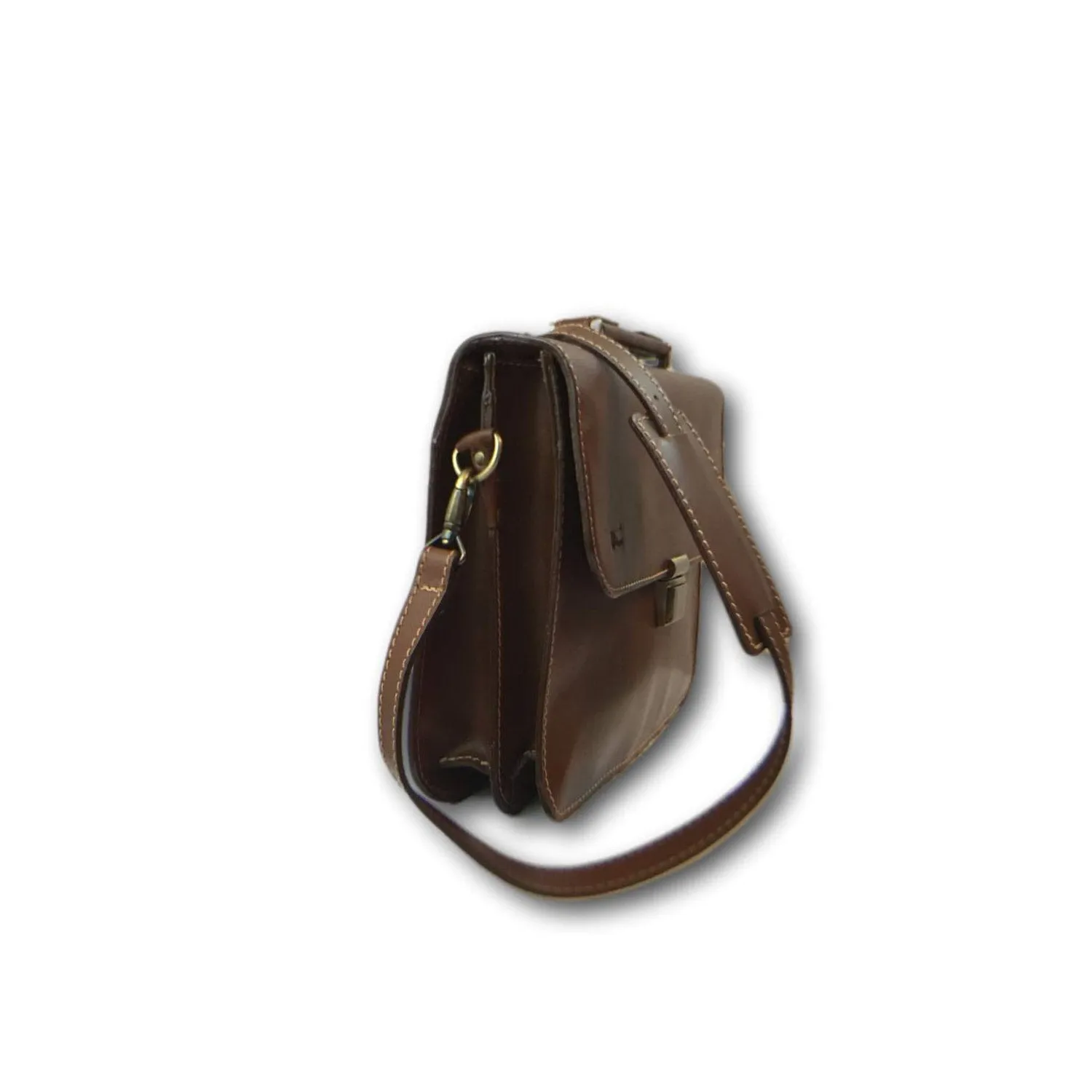 Unisex Makeba Leather Messenger Bag