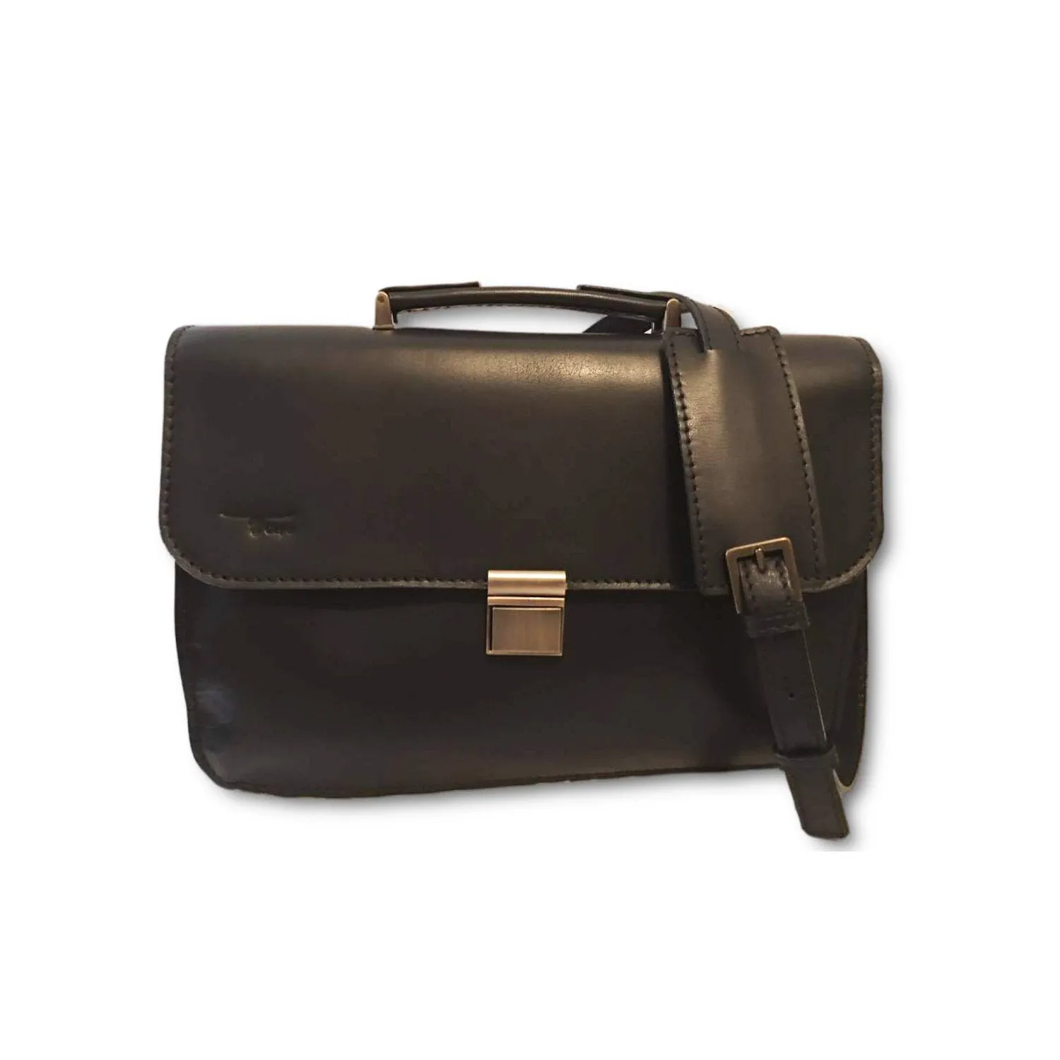 Unisex Makeba Leather Messenger Bag