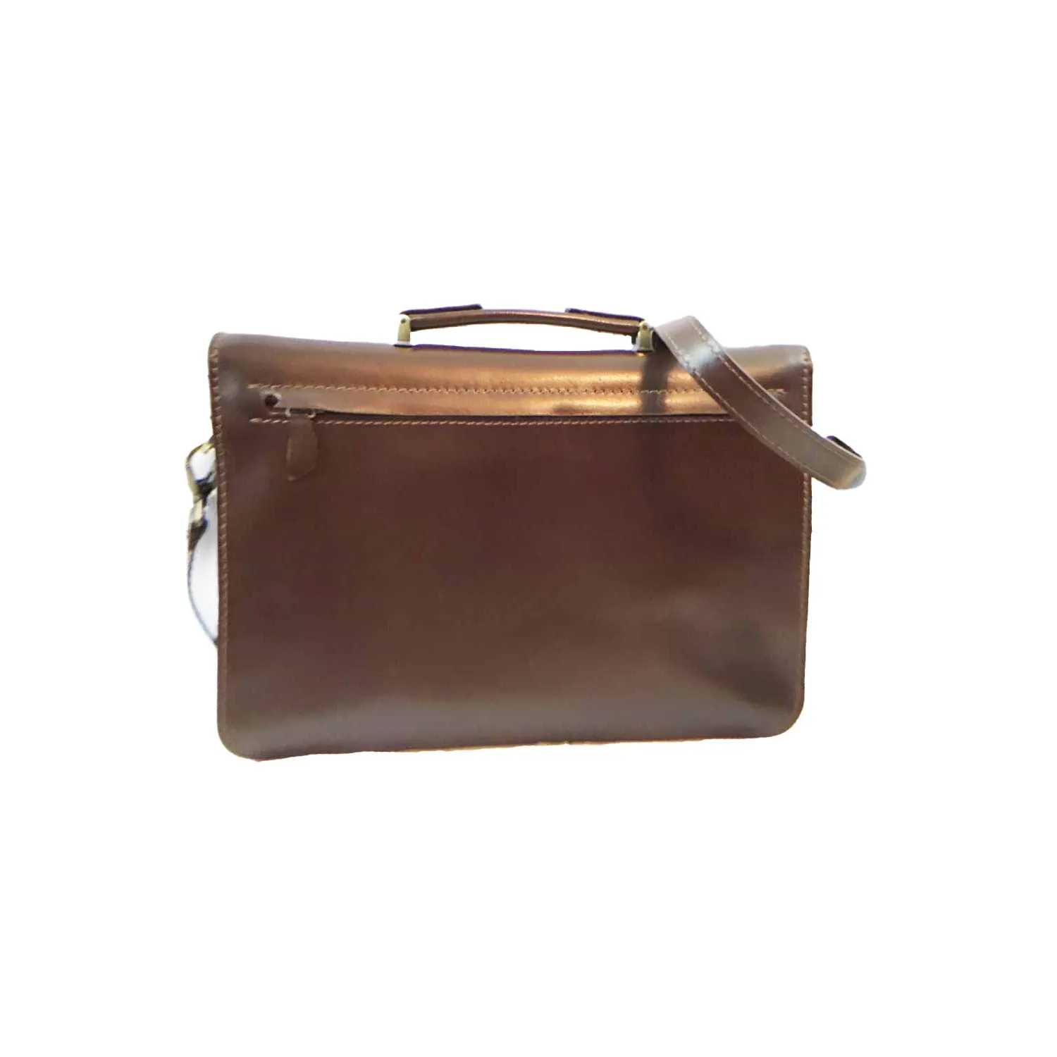 Unisex Makeba Leather Messenger Bag