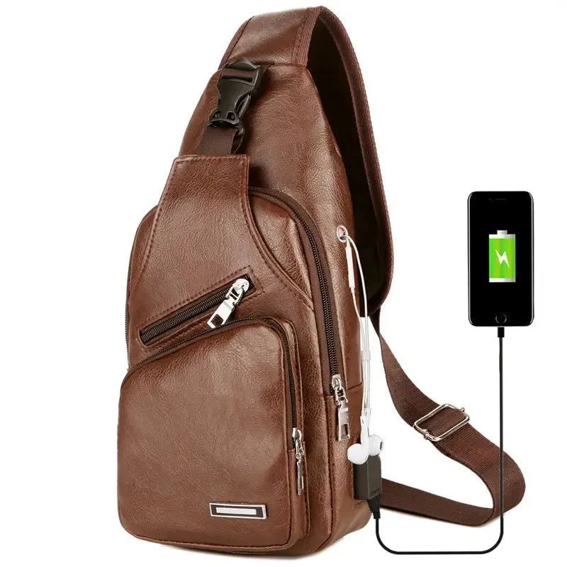 USB Charging Chest Bag – Your Ultimate Anti-Theft Solution for Modern Men!