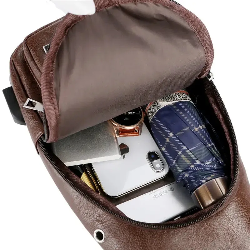 USB Charging Chest Bag – Your Ultimate Anti-Theft Solution for Modern Men!