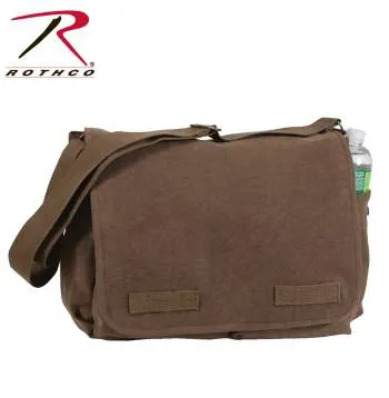 Vintage Washed Canvas Messenger Bag