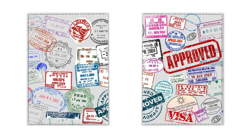 Visa Stamps Passport Cover