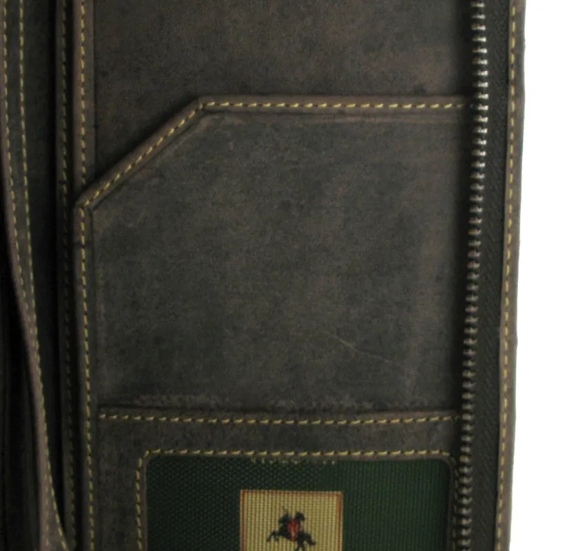 Visconti Hunter Leather Travel Wallet 728 Oil Brown