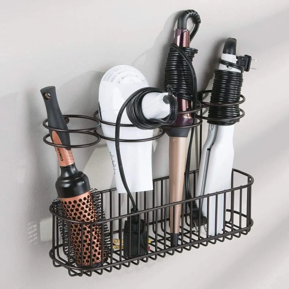 Wall Mounted Hair Dryer Organizer