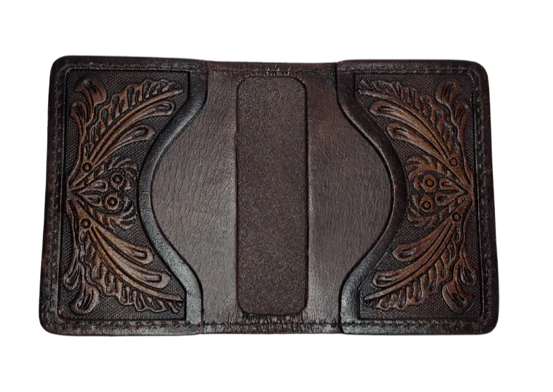 Western Tooled Front Pocket Wallet