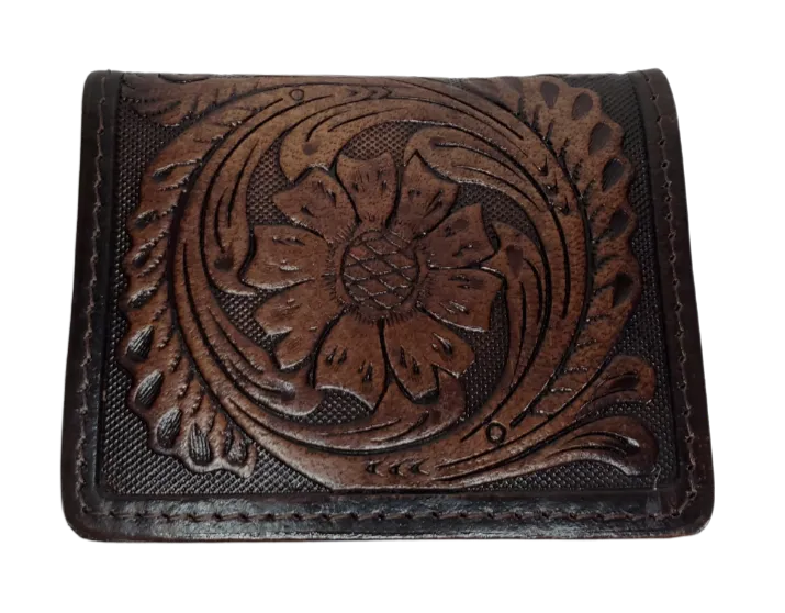 Western Tooled Front Pocket Wallet