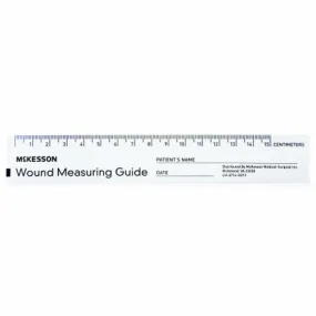 Wound Measuring Guide 6 Inch Paper NonSterile Count of 12 By McKesson