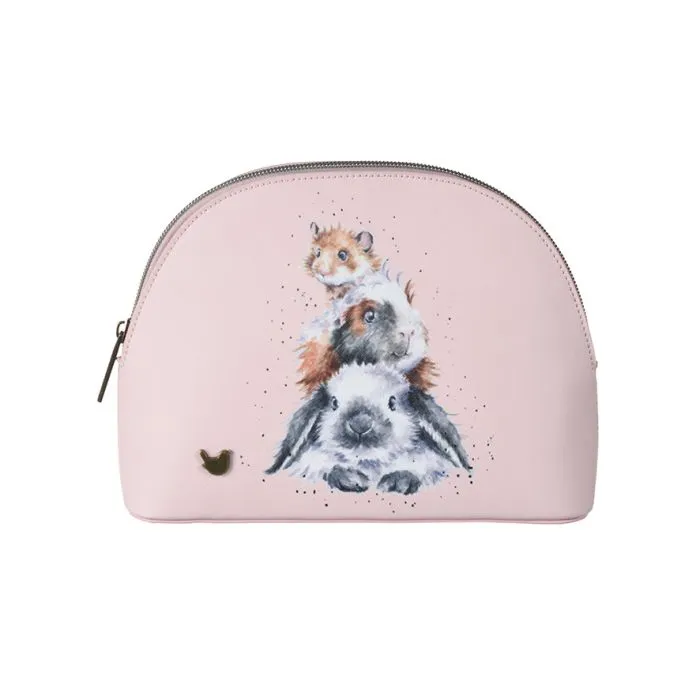 Wrendale Piggy in the Middle Guinea Pig & Rabbit Medium Cosmetic Bag